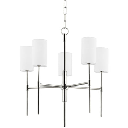 Mitzi 5 Light Chandelier in Polished Nickel H223805-PN