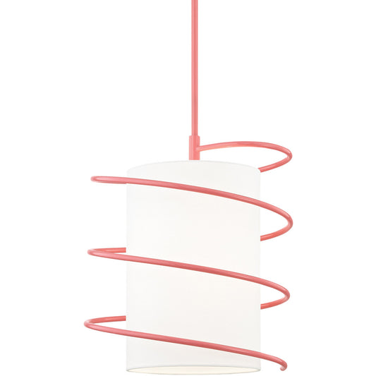 Mitzi 1 Light Pendant in Pink H237701L-PK