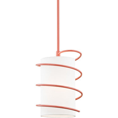 Mitzi 1 Light Pendant in Pink H237701S-PK