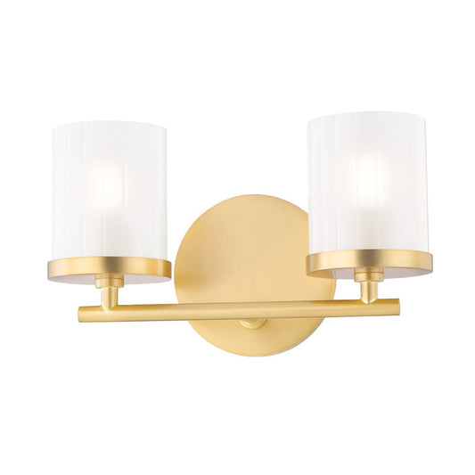 Mitzi 2 Light Bath and Vanity in Aged Brass H239302-AGB