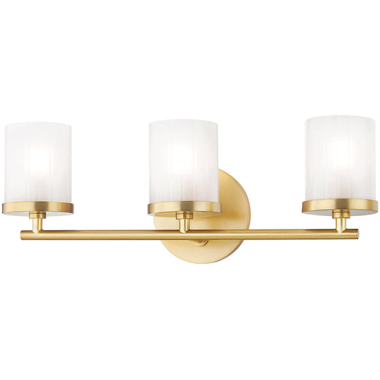 Mitzi 3 Light Bath and Vanity in Aged Brass H239303-AGB