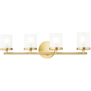 Mitzi 4 Light Bath and Vanity in Aged Brass H239304-AGB