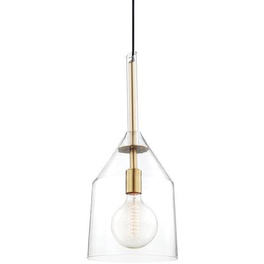 Mitzi 1 Light Pendant in Aged Brass H252701L-AGB