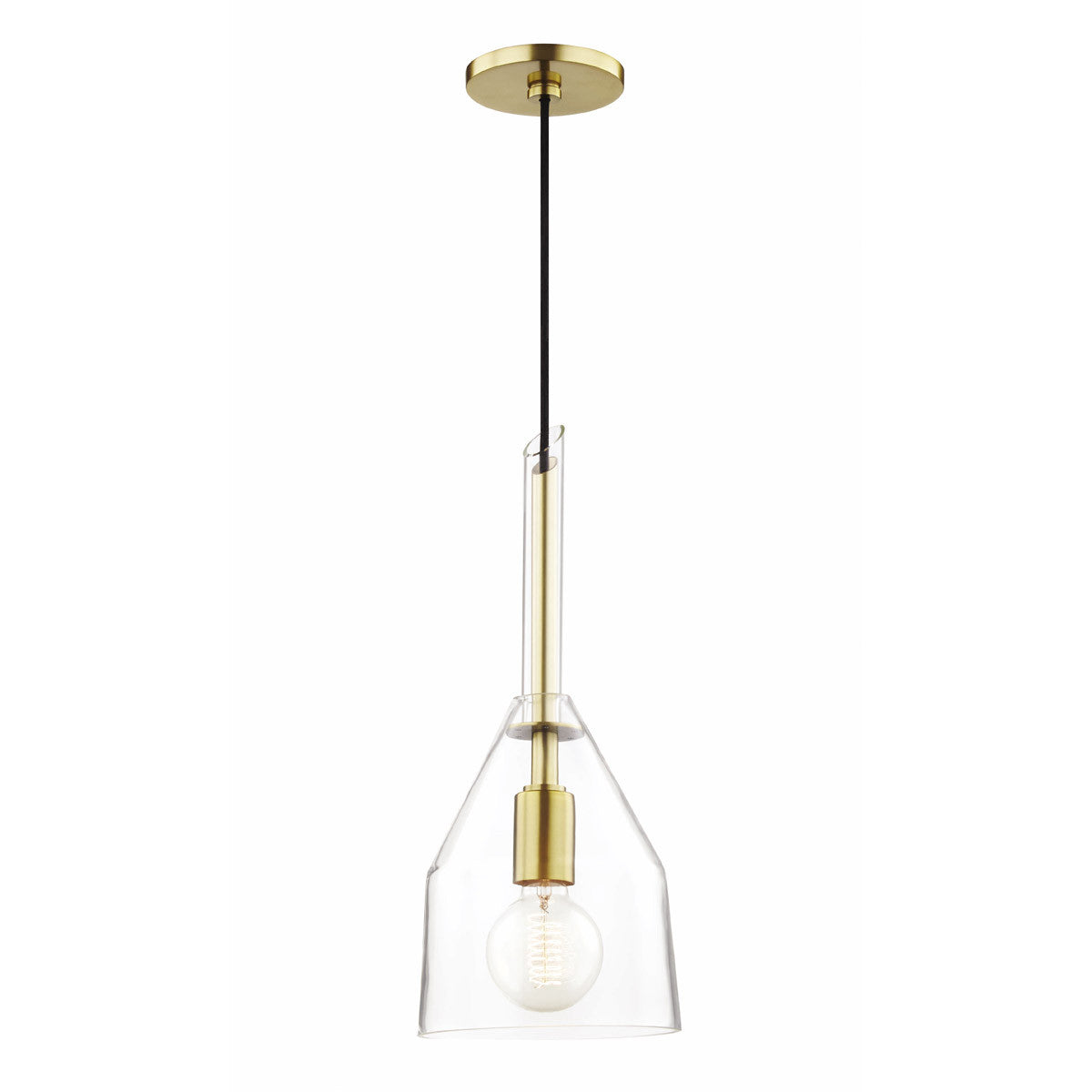 Mitzi 1 Light Pendant in Aged Brass H252701S-AGB