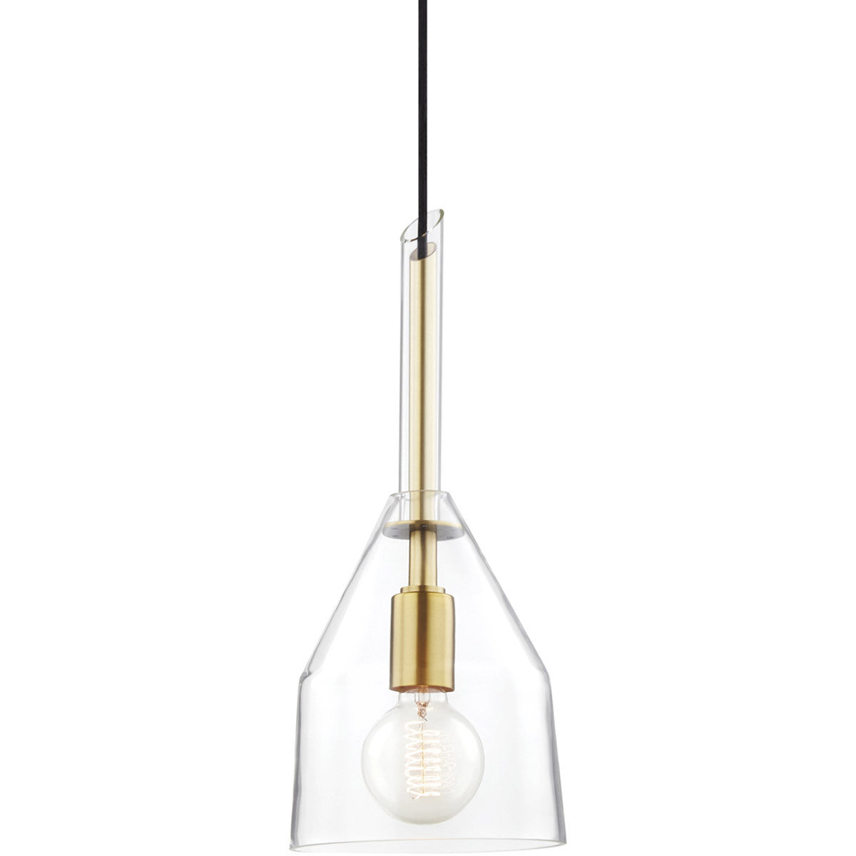 Mitzi 1 Light Pendant in Aged Brass H252701S-AGB