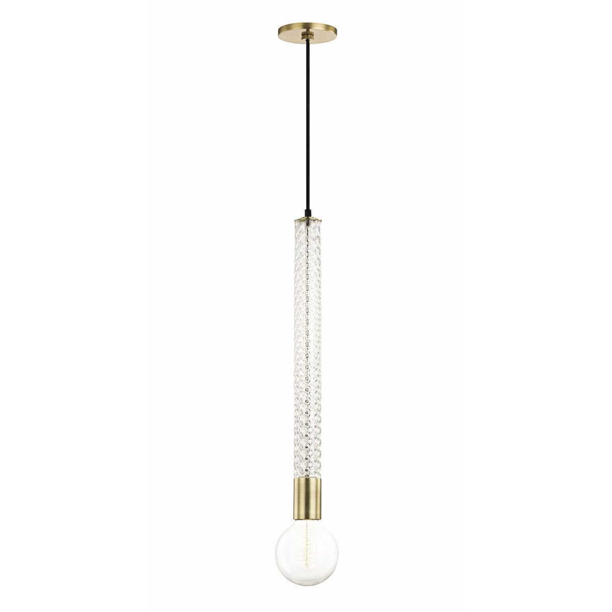 Mitzi 1 Light Pendant in Aged Brass H256701-AGB