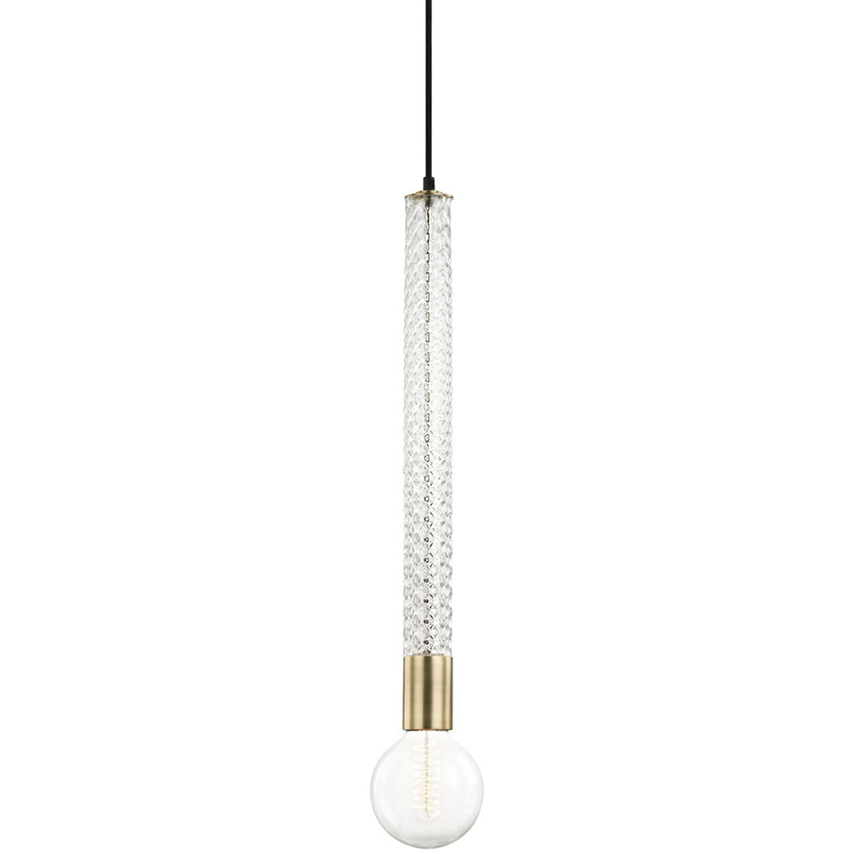 Mitzi 1 Light Pendant in Aged Brass H256701-AGB