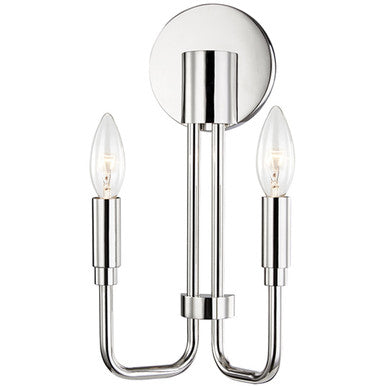 Mitzi 2 Light Wall Sconce in Polished Nickel H261102-PN