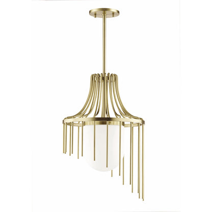 Mitzi 1 Light Pendant in Aged Brass H266701L-AGB