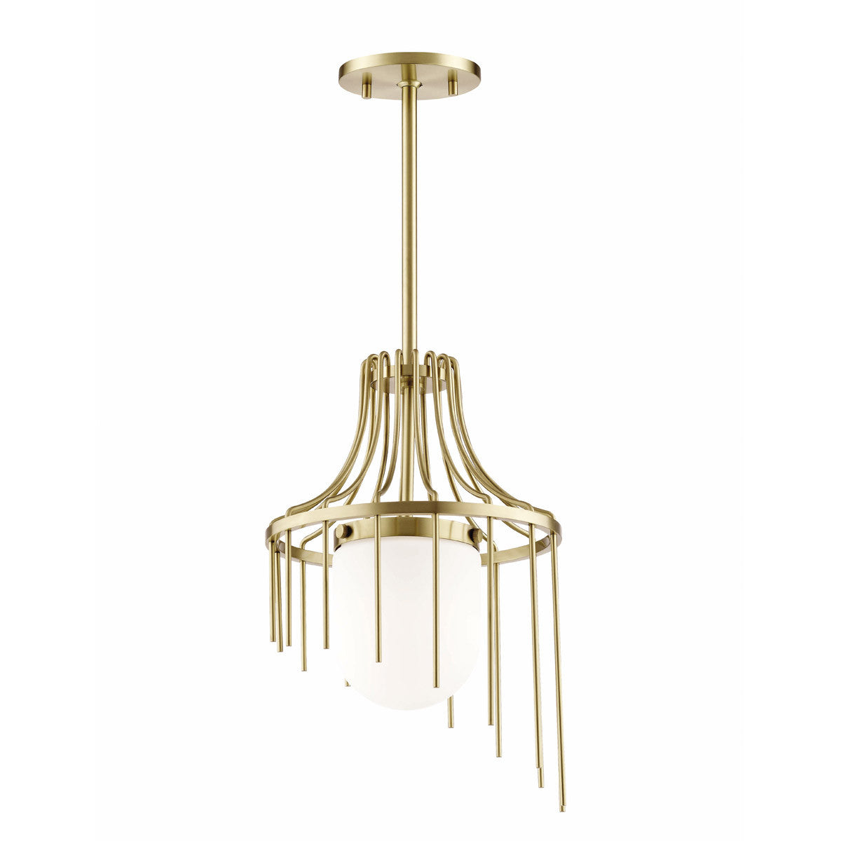 Mitzi 1 Light Pendant in Aged Brass H266701S-AGB