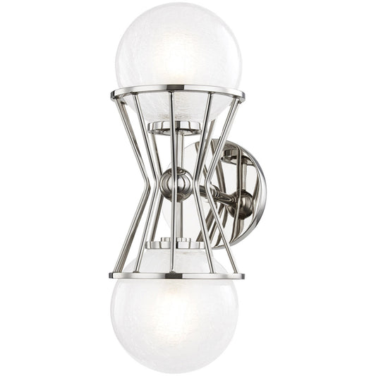 Mitzi 2 Light Wall Sconce in Polished Nickel H267102-PN