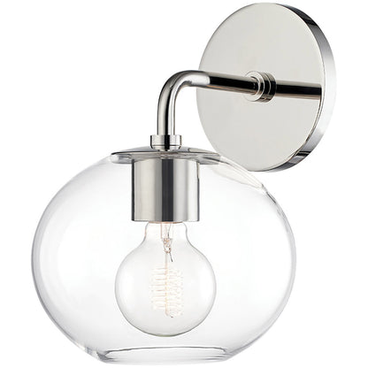 Mitzi 1 Light Wall Sconce in Polished Nickel H270101-PN