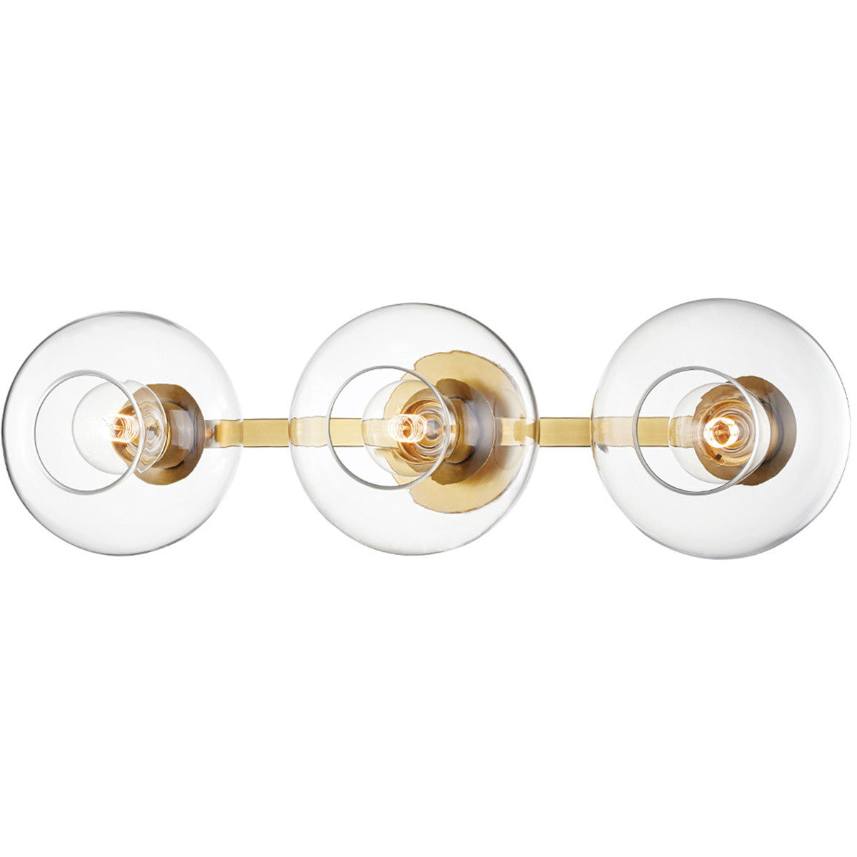 Mitzi 3 Light Wall Sconce in Aged Brass H270103-AGB