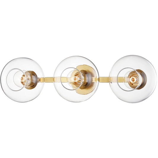 Mitzi 3 Light Wall Sconce in Aged Brass H270103-AGB