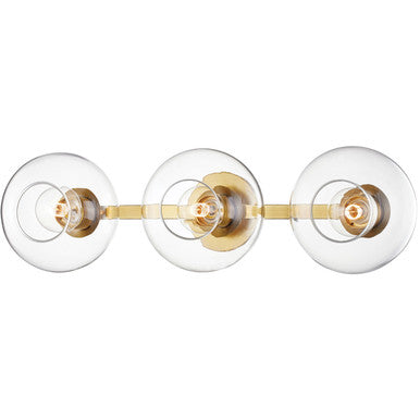 Mitzi 3 Light Wall Sconce in Aged Brass H270103-AGB