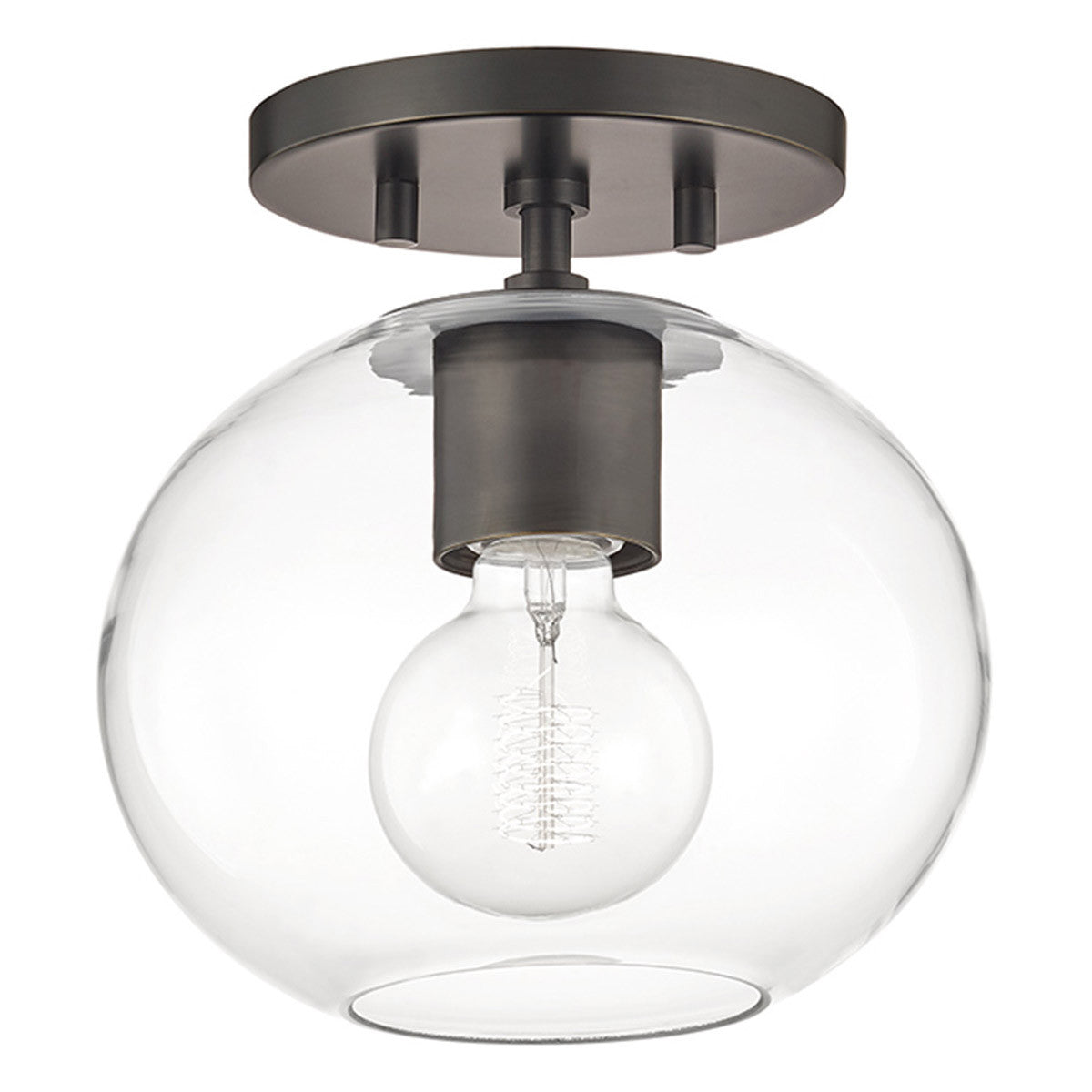 Mitzi 1 Light Semi Flush in Old Bronze H270601-OB