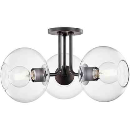 Mitzi 3 Light Semi Flush in Old Bronze H270603-OB