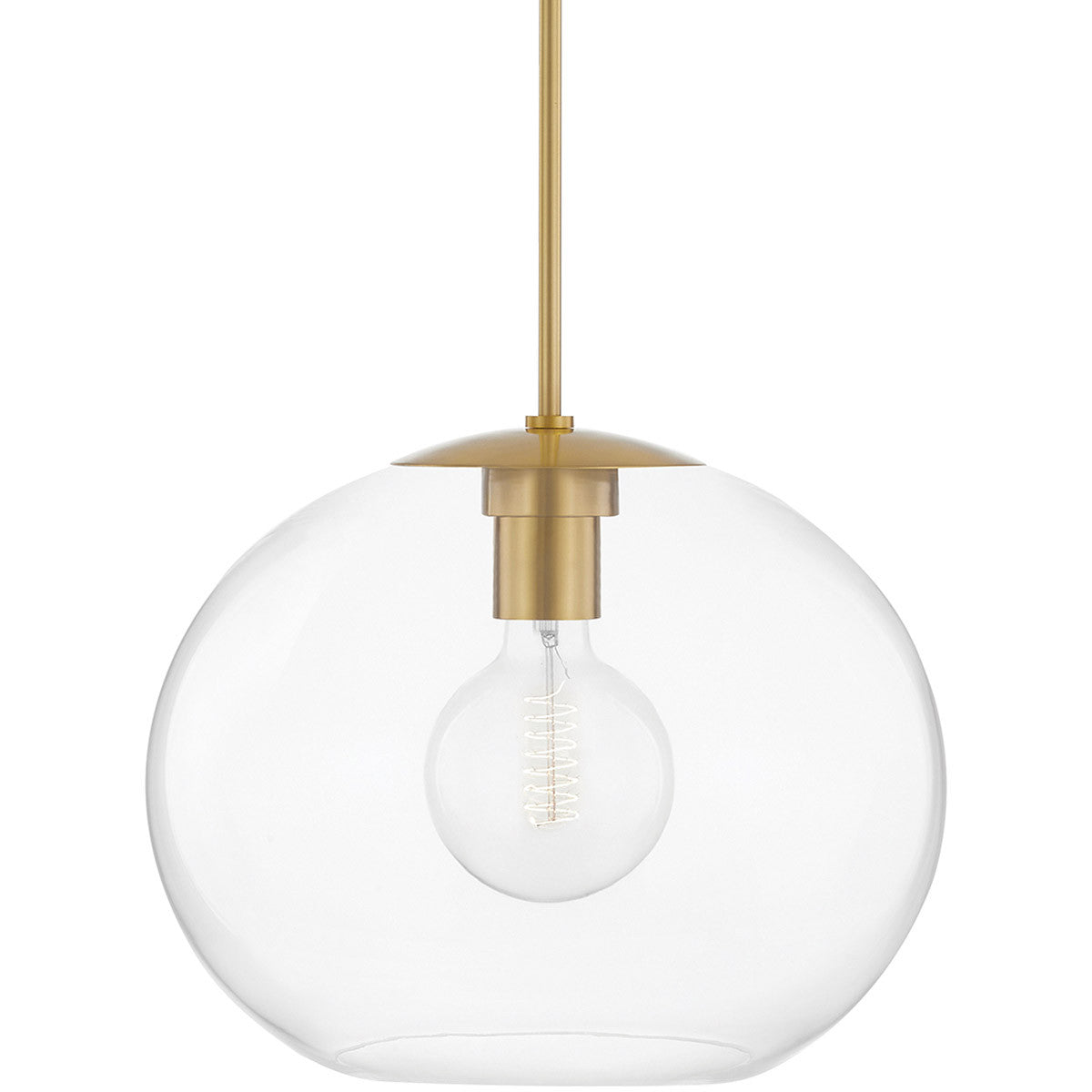 Mitzi 1 Light Pendant in Aged Brass H270701XL-AGB