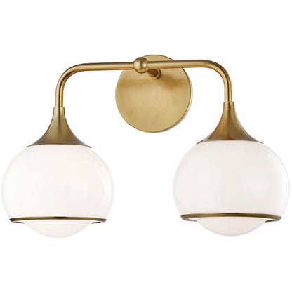 Mitzi 2 Light Bath and Vanity in Aged Brass H281302-AGB