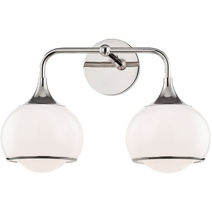 Mitzi 2 Light Bath and Vanity in Polished Nickel H281302-PN