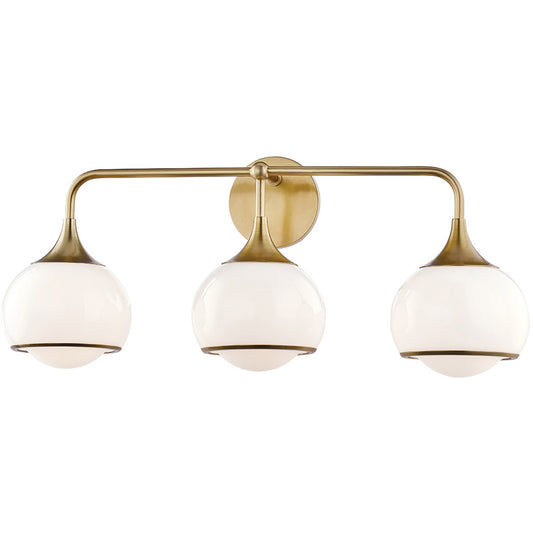 Mitzi 3 Light Bath and Vanity in Aged Brass H281303-AGB