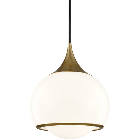 Mitzi 1 Light Pendant in Aged Brass H281701M-AGB