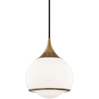 Mitzi 1 Light Pendant in Aged Brass H281701S-AGB