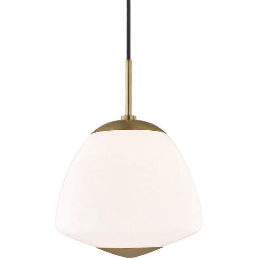 Mitzi 1 Light Pendant in Aged Brass H288701L-AGB