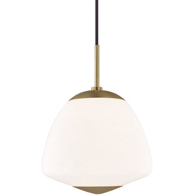 Mitzi 1 Light Pendant in Aged Brass H288701L-AGB