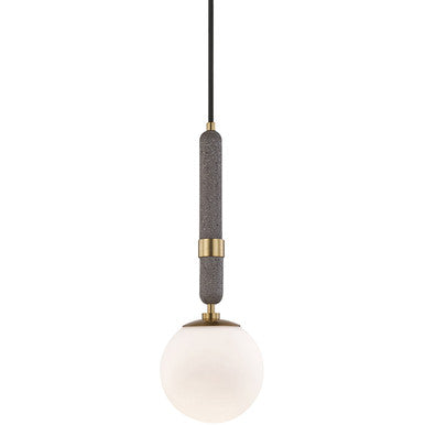 Mitzi 1 Light Pendant in Aged Brass H289701S-AGB