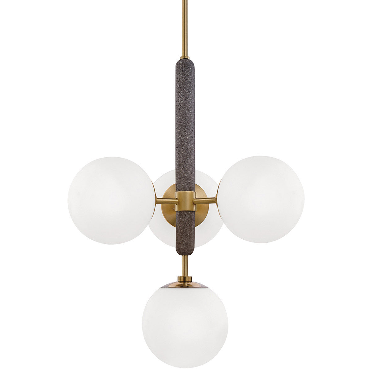 Mitzi 4 Light Chandelier in Aged Brass H289804-AGB