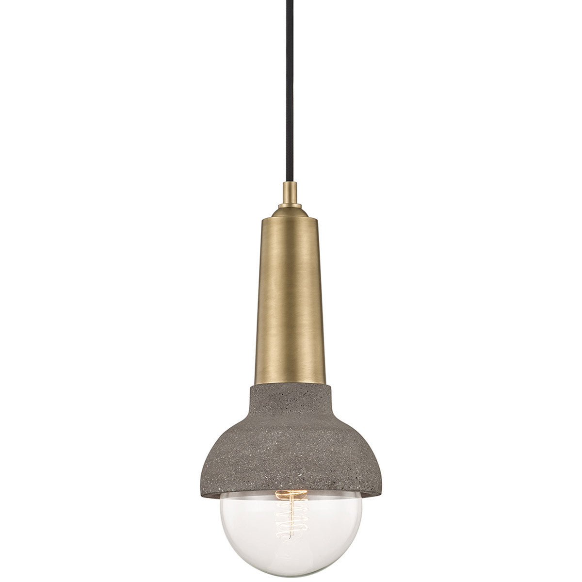 Mitzi 1 Light Pendant in Aged Brass H304701-AGB