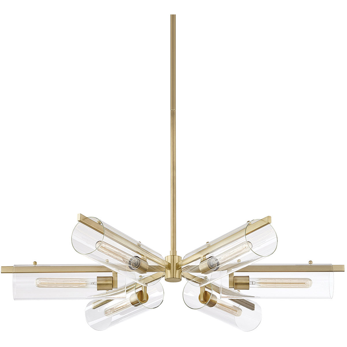 Mitzi 6 Light Chandelier in Aged Brass H326806-AGB