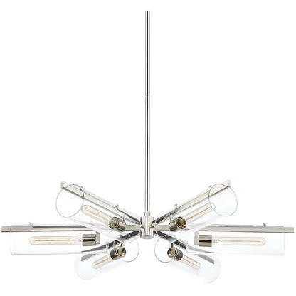 Mitzi 6 Light Chandelier in Polished Nickel H326806-PN