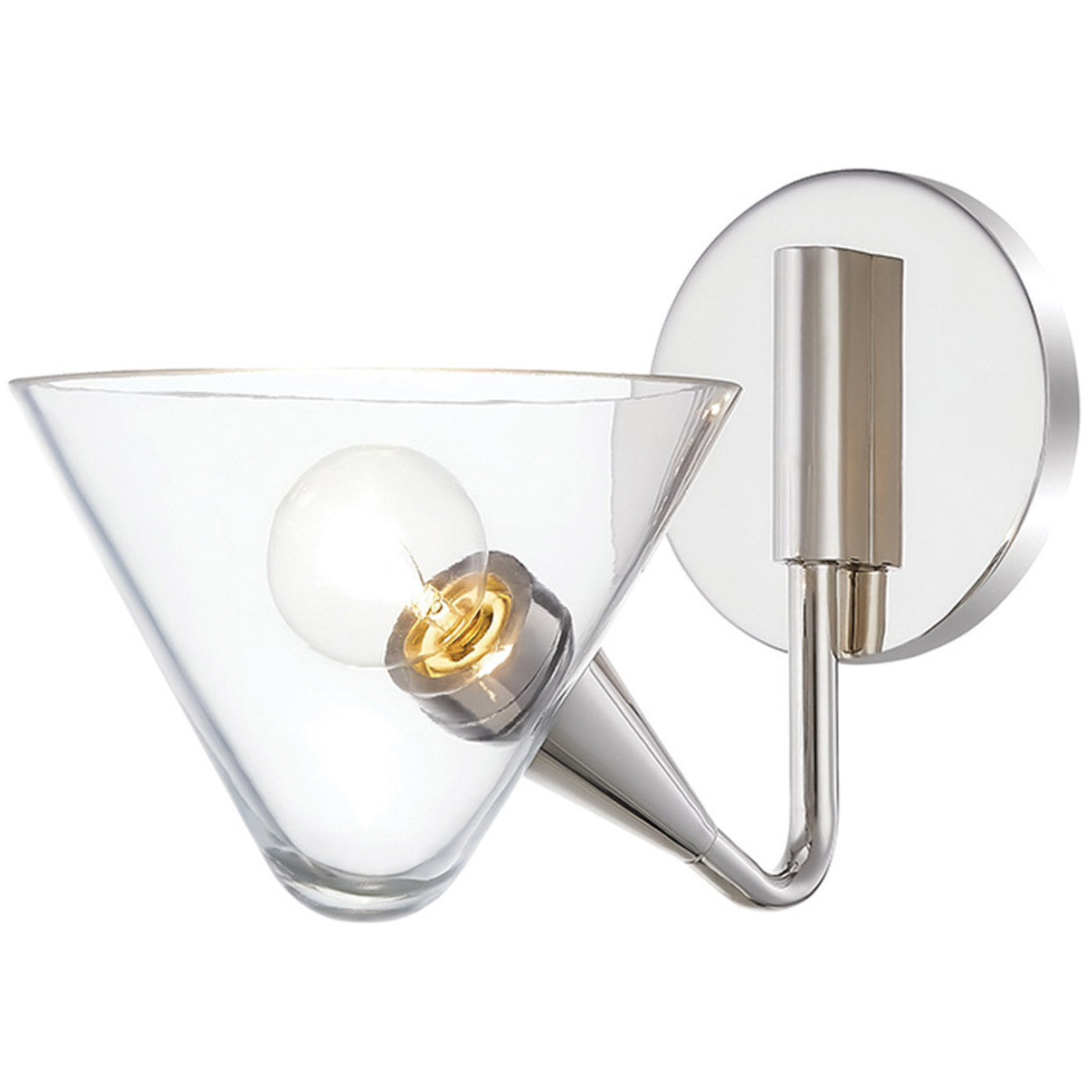 Mitzi 1 Light Wall Sconce in Polished Nickel H327101-PN