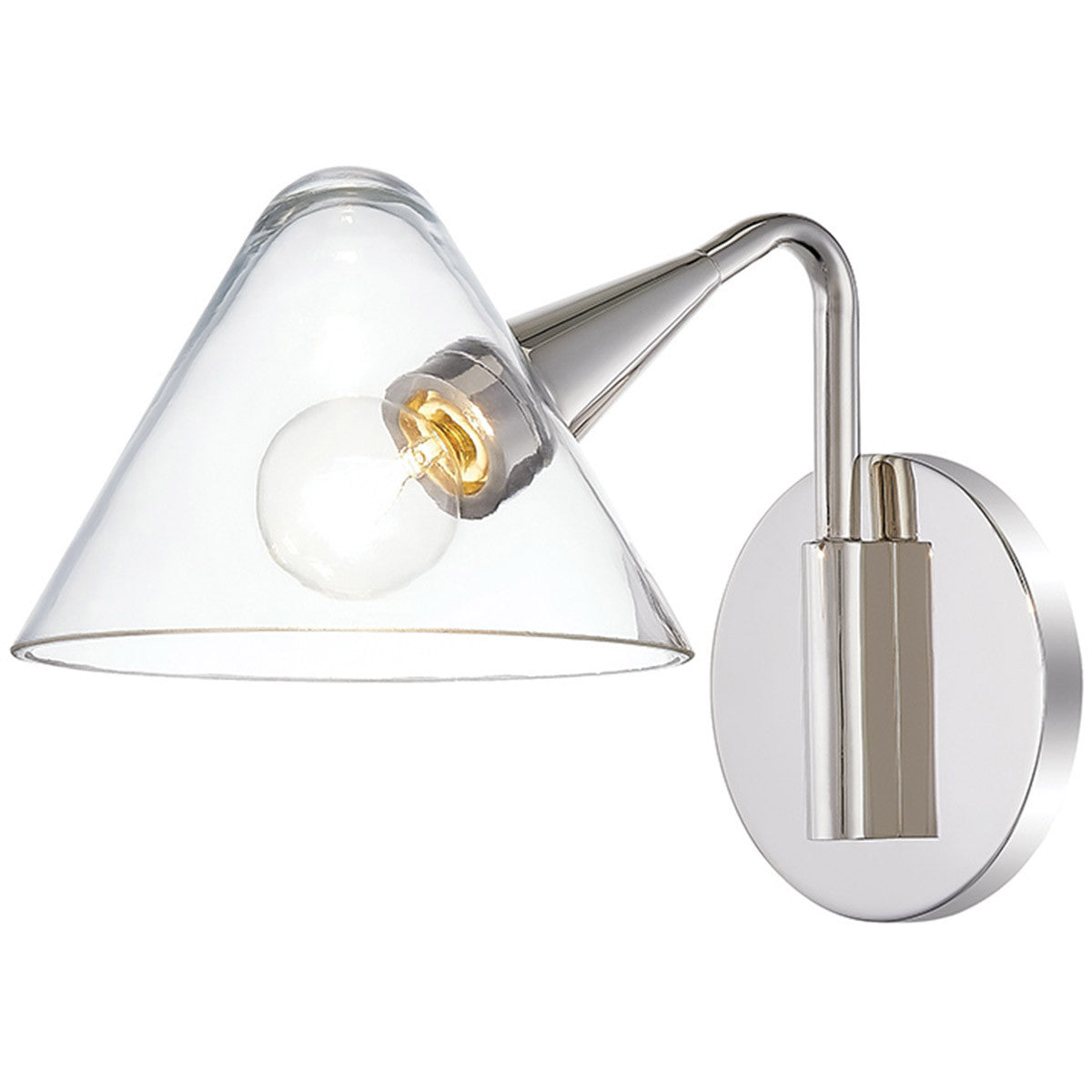 Mitzi 1 Light Wall Sconce in Polished Nickel H327101-PN