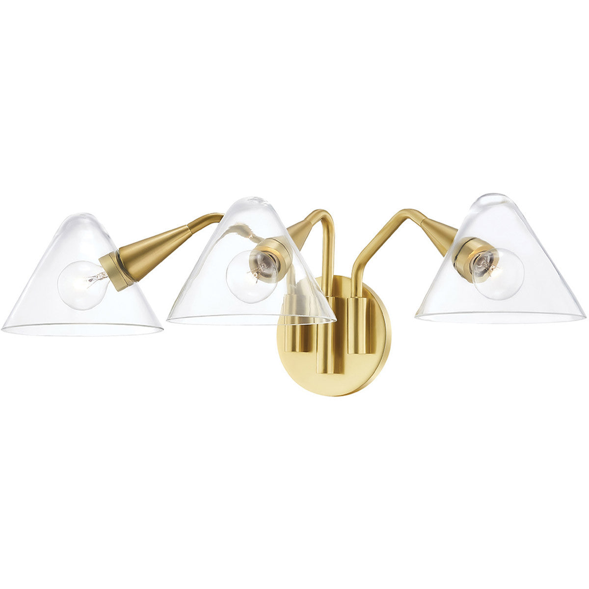 Mitzi 3 Light Bath and Vanity in Aged Brass H327103-AGB