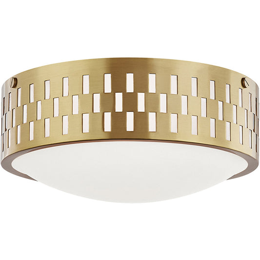 Mitzi 2 Light Flush Mount in Aged Brass H329502S-AGB