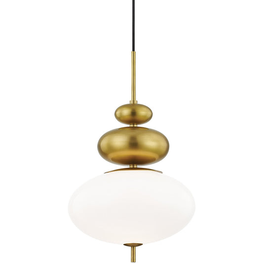 Mitzi 1 Light Pendant in Aged Brass H347701-AGB