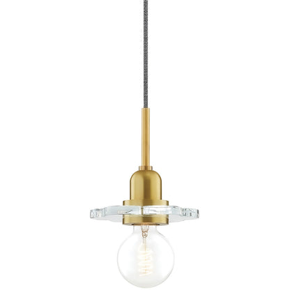 Mitzi 1 Light Pendant in Aged Brass H357701-AGB