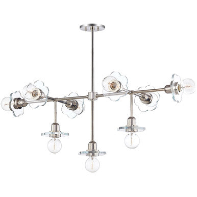 Mitzi 9 Light Chandelier in Polished Nickel H357809-PN