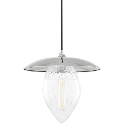 Mitzi 1 Light Pendant in Polished Nickel H365701L-PN