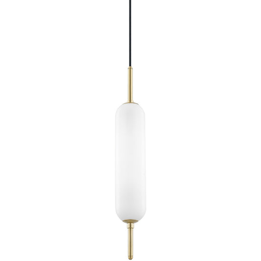 Mitzi 1 Light Pendant in Aged Brass H373701-AGB