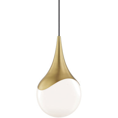 Mitzi 1 Light Pendant in Aged Brass H375701L-AGB