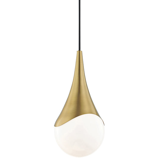 Mitzi 1 Light Pendant in Aged Brass H375701S-AGB