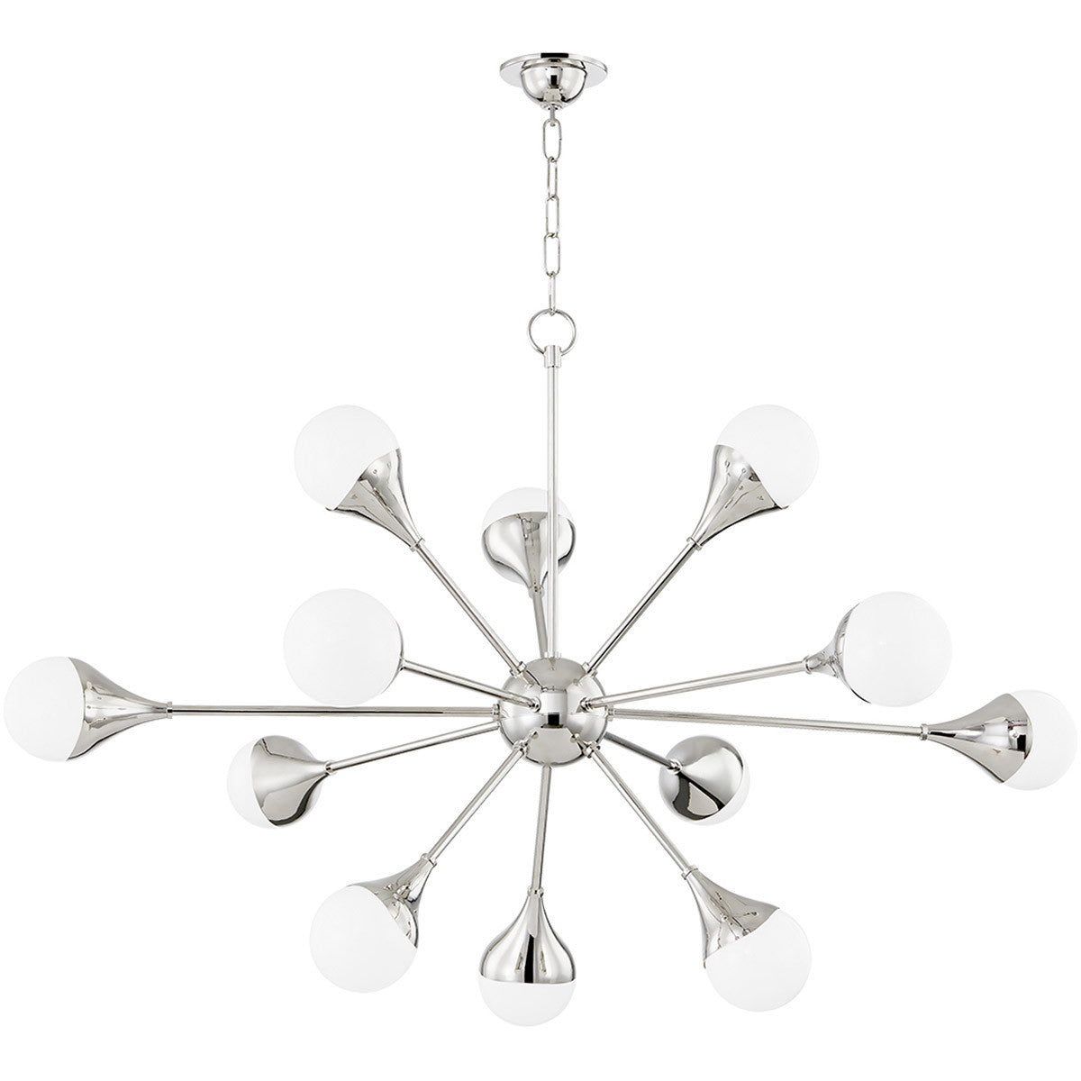 Mitzi 12 Light Chandelier in Polished Nickel H375812-PN