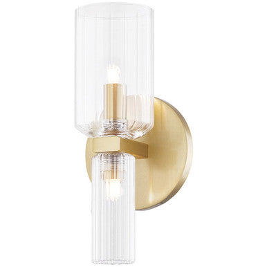 Mitzi 2 Light Wall Sconce in Aged Brass H384301-AGB