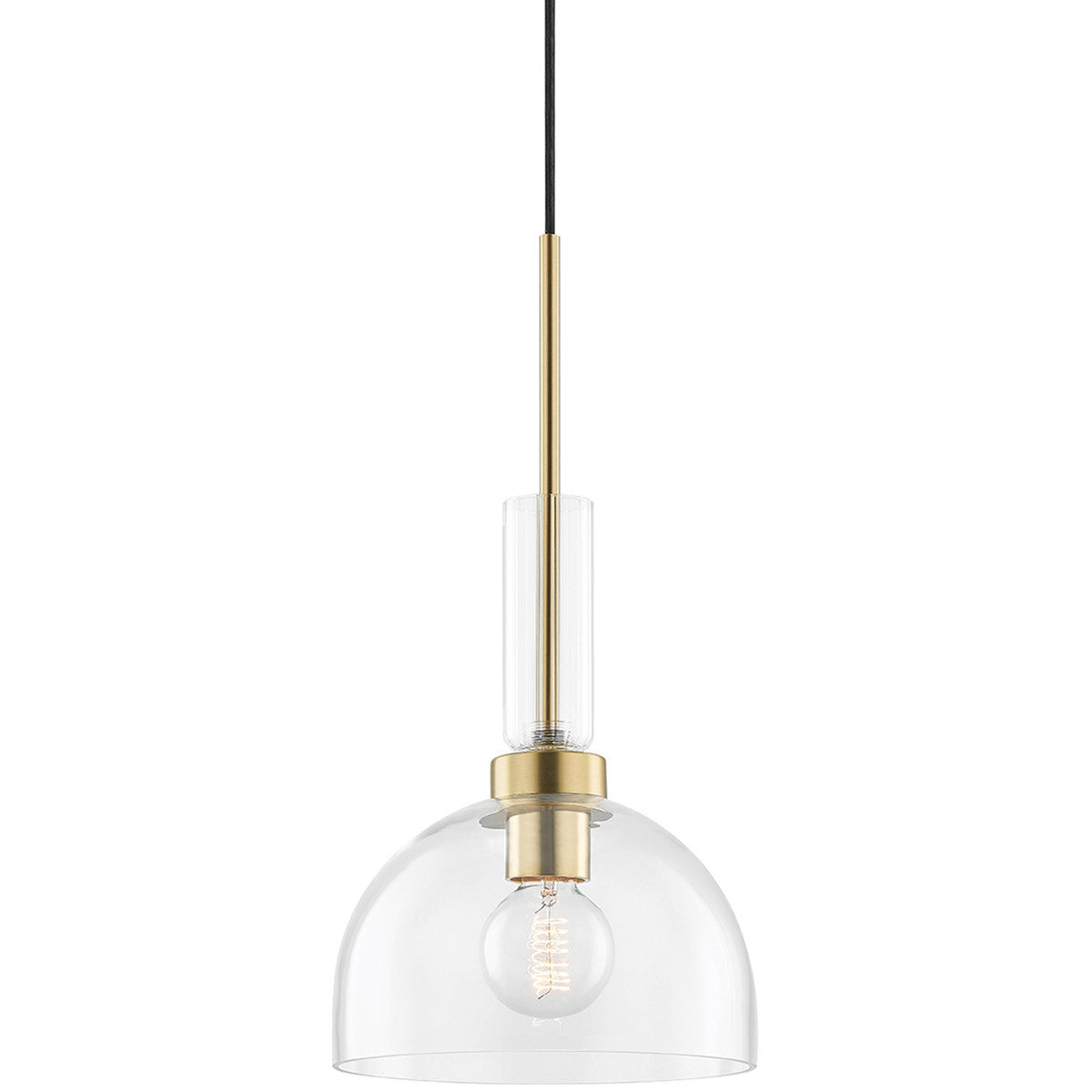 Mitzi 1 Light Pendant in Aged Brass H384701-AGB