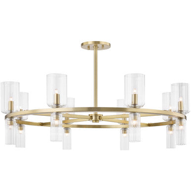 Mitzi 16 Light Chandelier in Aged Brass H384816-AGB