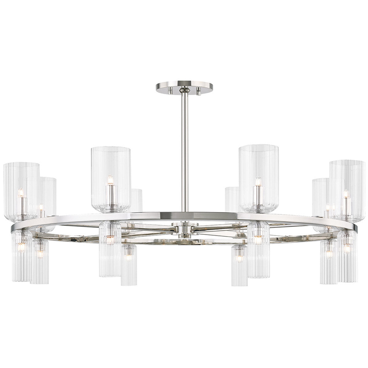 Mitzi 16 Light Chandelier in Polished Nickel H384816-PN